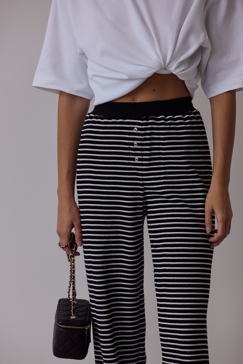 Striped Cotton Pants