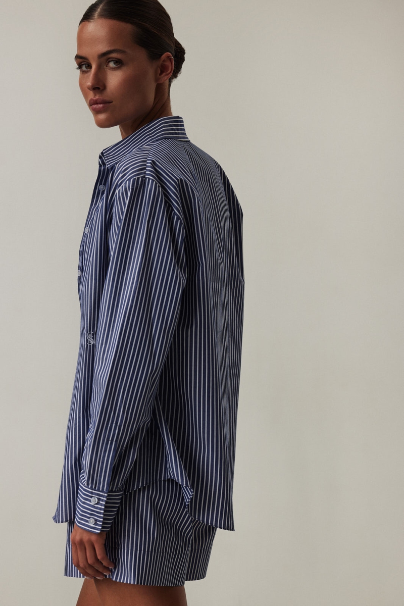 Classic Shirt - Blue/White Stripe