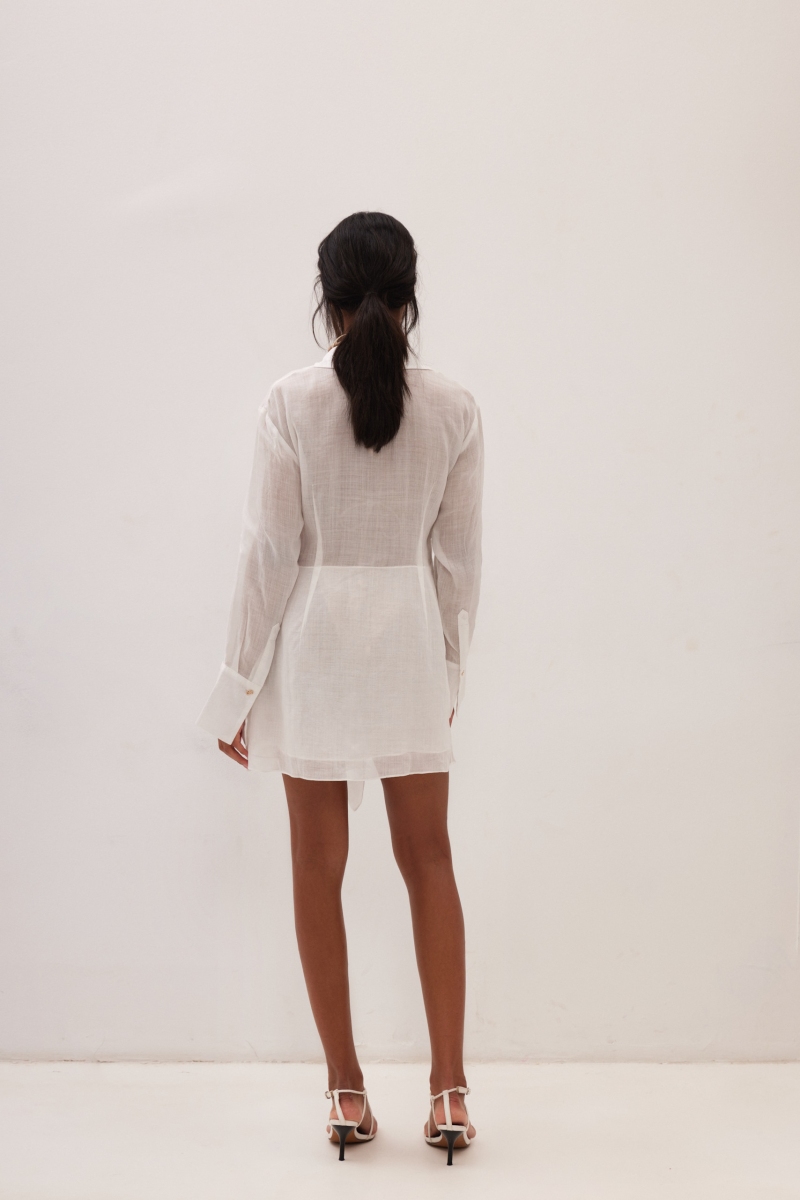 Anzi Mini Dress White