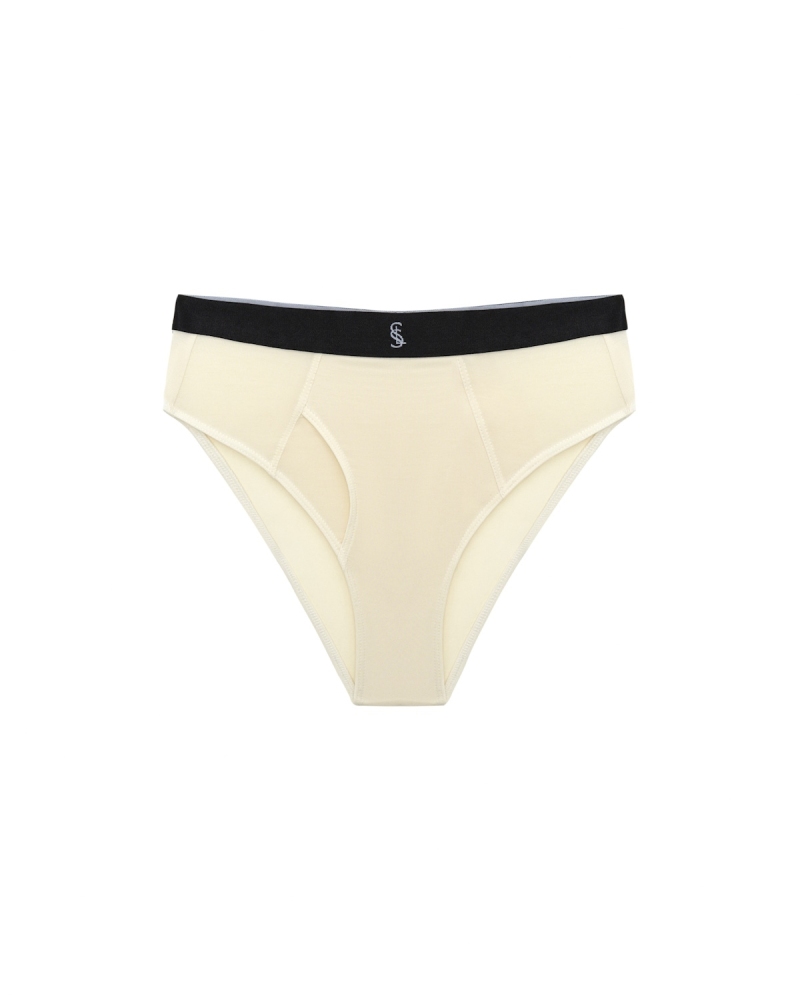 IVORY MODAL HIGH-WAISTED BRIEF