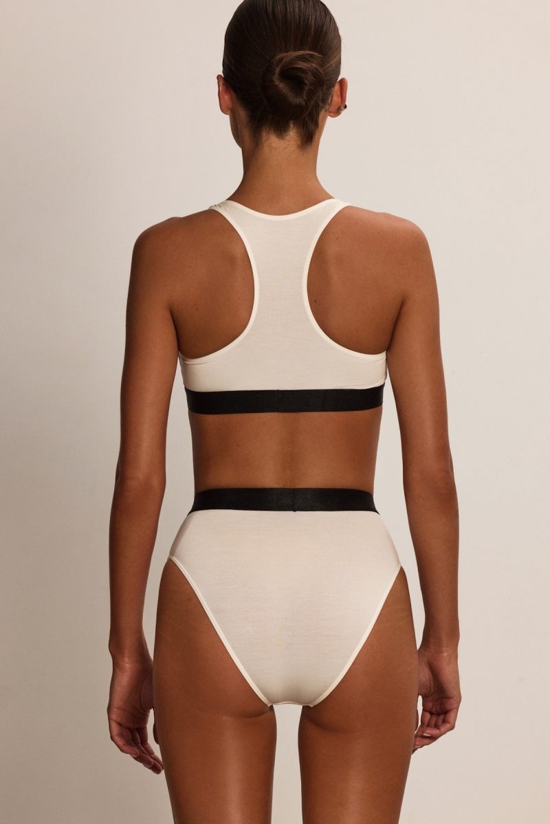 IVORY MODAL HIGH-WAISTED BRIEF