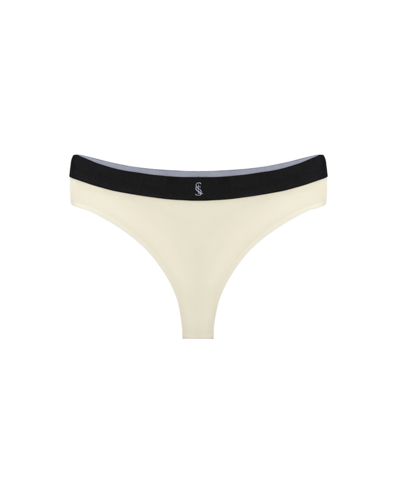 IVORY MODAL THONGS